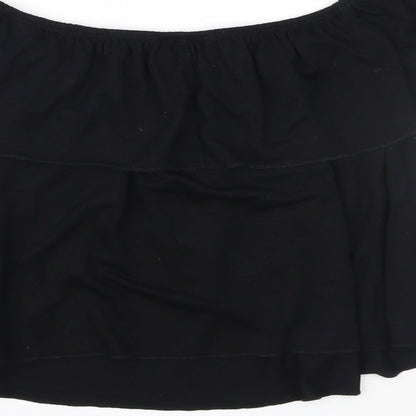Womens UK Size 10 Topshop Black Basic Blouse