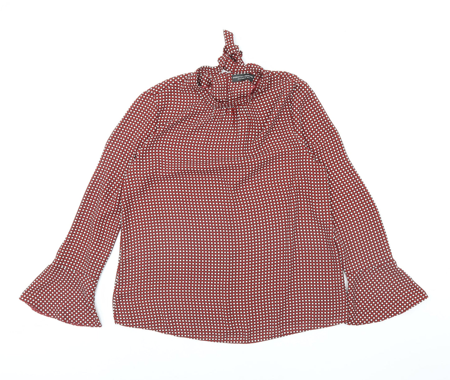 Womens UK Size 14 Dorothy Perkins Red Basic Blouse