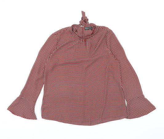 Womens UK Size 14 Dorothy Perkins Red Basic Blouse