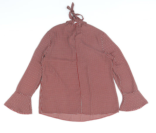 Womens UK Size 14 Dorothy Perkins Red Basic Blouse