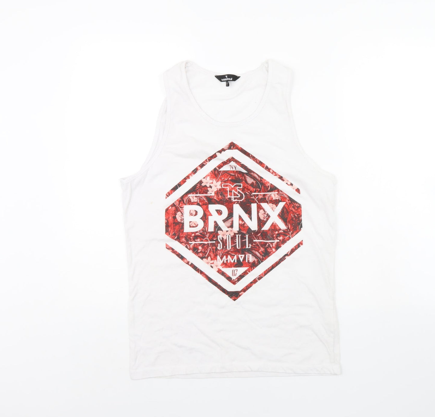 Womens UK Size S Twisted Soul White Basic Tank
