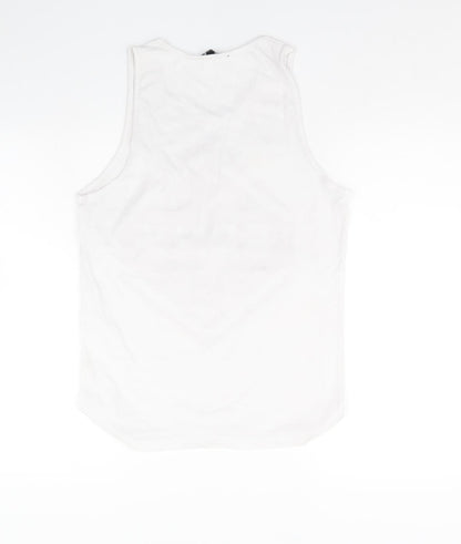Womens UK Size S Twisted Soul White Basic Tank