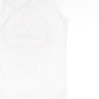 Womens UK Size S Twisted Soul White Basic Tank