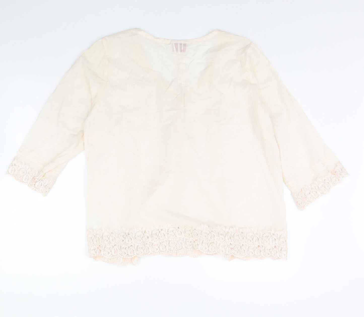 Womens UK Size 16 Together Pink Basic Button-Up
