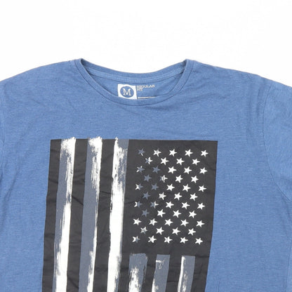 Preworn Mens Blue    T-Shirt Size M