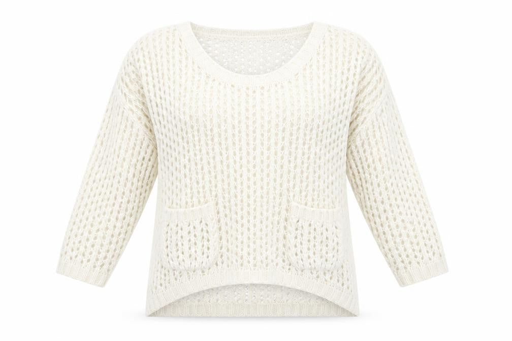 Womens UK Size 12 River Island Ivory Pullover Jumper