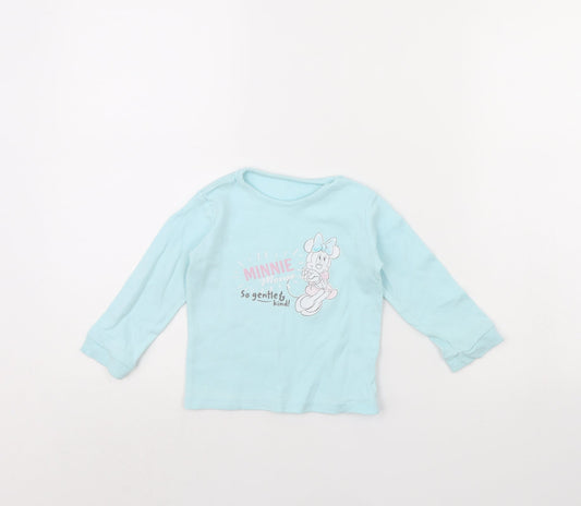 George Girls Blue   Pullover Jumper Size 12-18 Months  - Disney