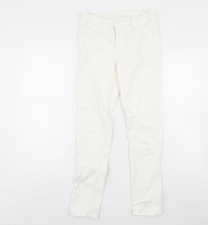 Womens UK Size 30 in Preworn Regular Fit Skinny White Jeans
