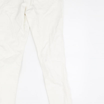 Womens UK Size 30 in Preworn Regular Fit Skinny White Jeans