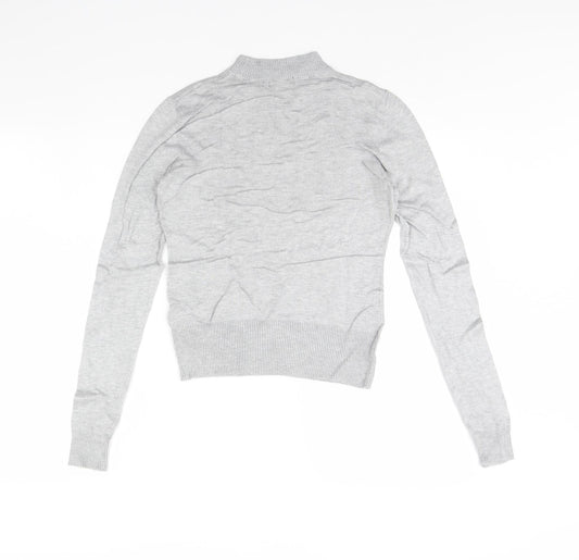 Womens UK Size 10 New Look Grey Pullover Jumper