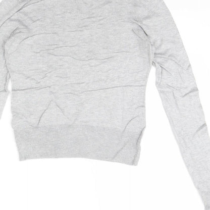Womens UK Size 10 New Look Grey Pullover Jumper