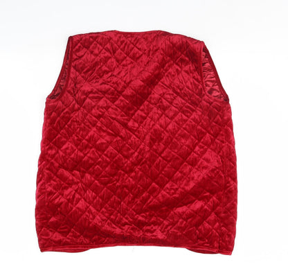Claire Neuville Womens Red   Gilet Jacket Size 12
