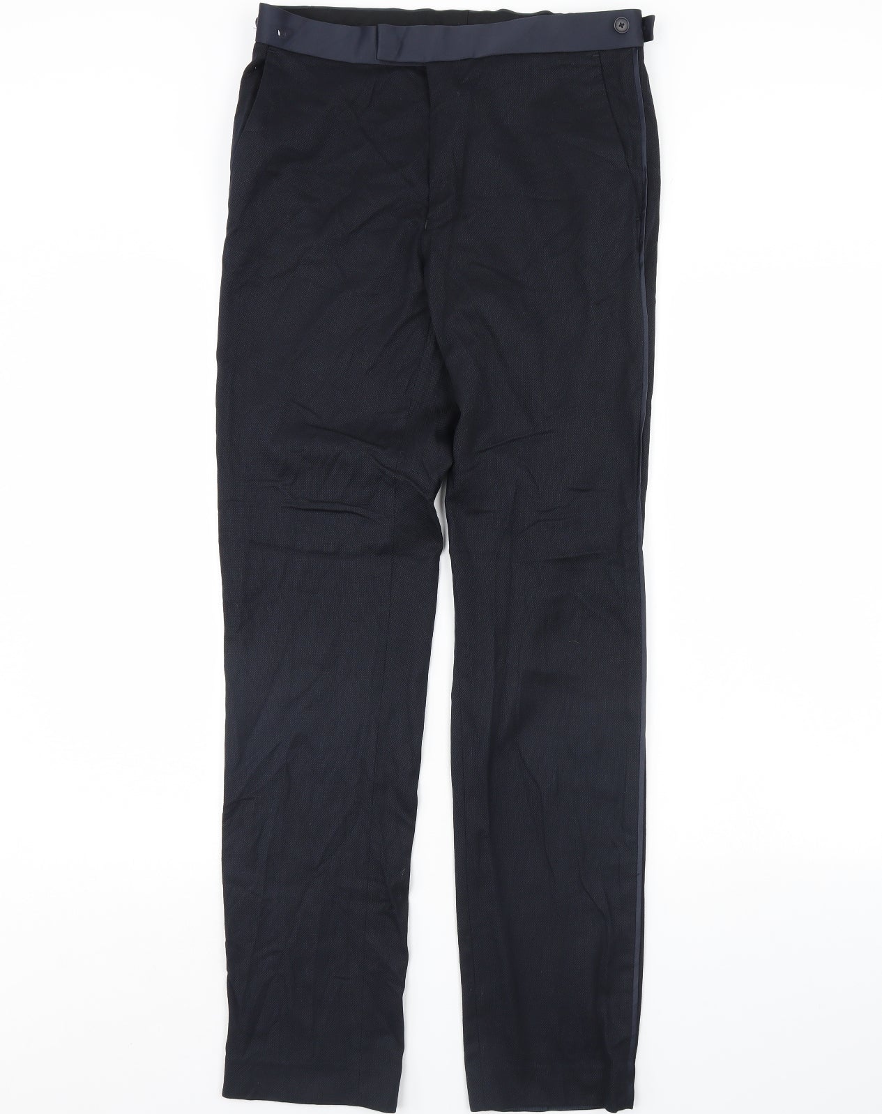 Womens UK Size 30 in M&s Regular Fit  Blue Trousers