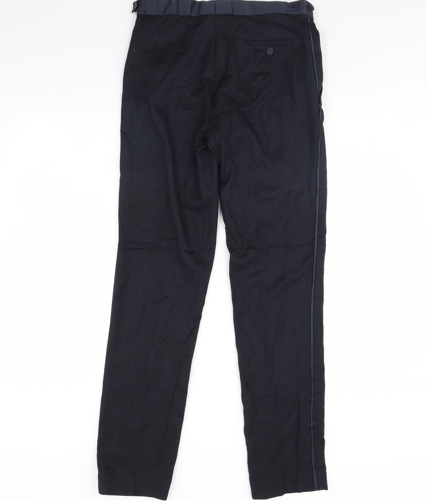 Womens UK Size 30 in M&s Regular Fit  Blue Trousers