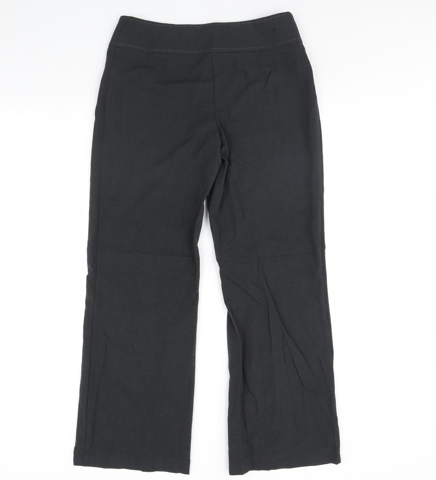Womens UK Size 12 m&s Regular Fit Dress Pants Grey Trousers