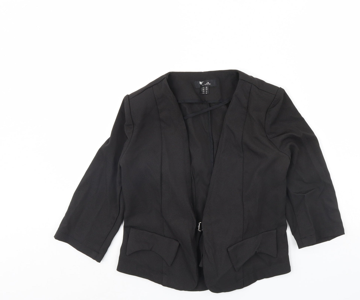 Cutie Womens Black   Jacket  Size 10