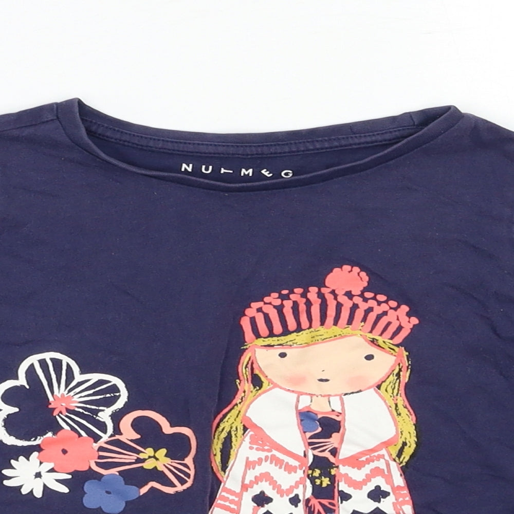 Nutmeg Boys Blue   Basic T-Shirt Size 6-7 Years