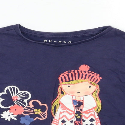 Nutmeg Boys Blue   Basic T-Shirt Size 6-7 Years