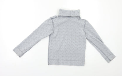 Wed'ze Girls Grey Geometric  Pullover Jumper Size 5-6 Years