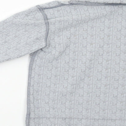Wed'ze Girls Grey Geometric  Pullover Jumper Size 5-6 Years