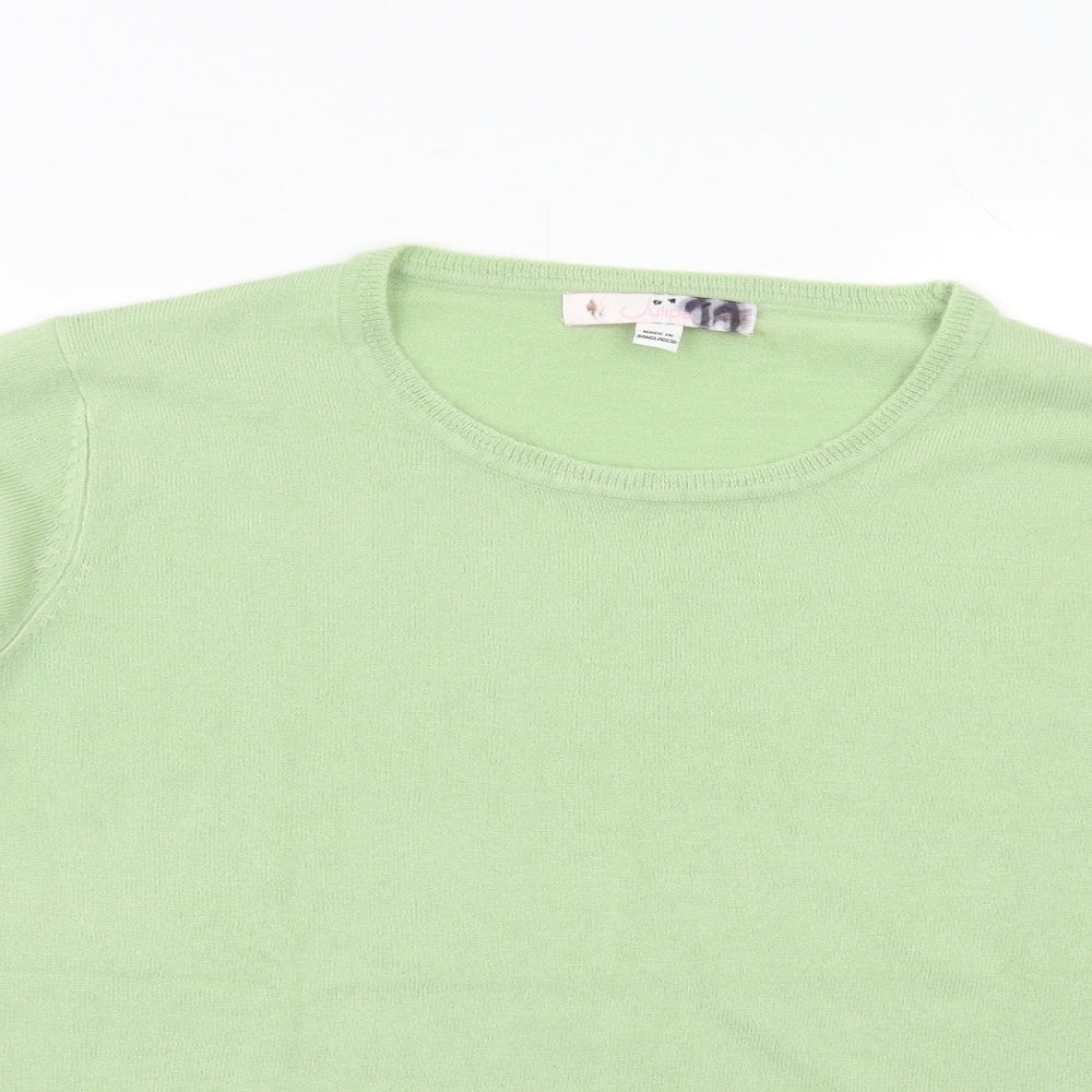 Womens UK Size 14 Julipa Green Pullover Jumper