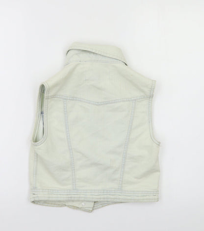 Womens UK Size 8 New Look Blue Gilet