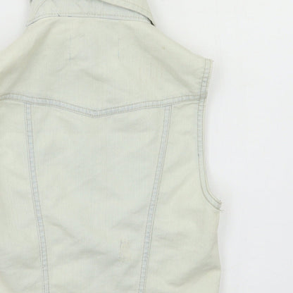 Womens UK Size 8 New Look Blue Gilet