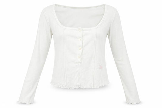 Womens UK Size 10 Nasty Gal White Basic Polo
