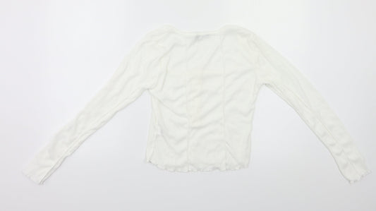 Nasty Gal Womens White   Basic Polo Size 10