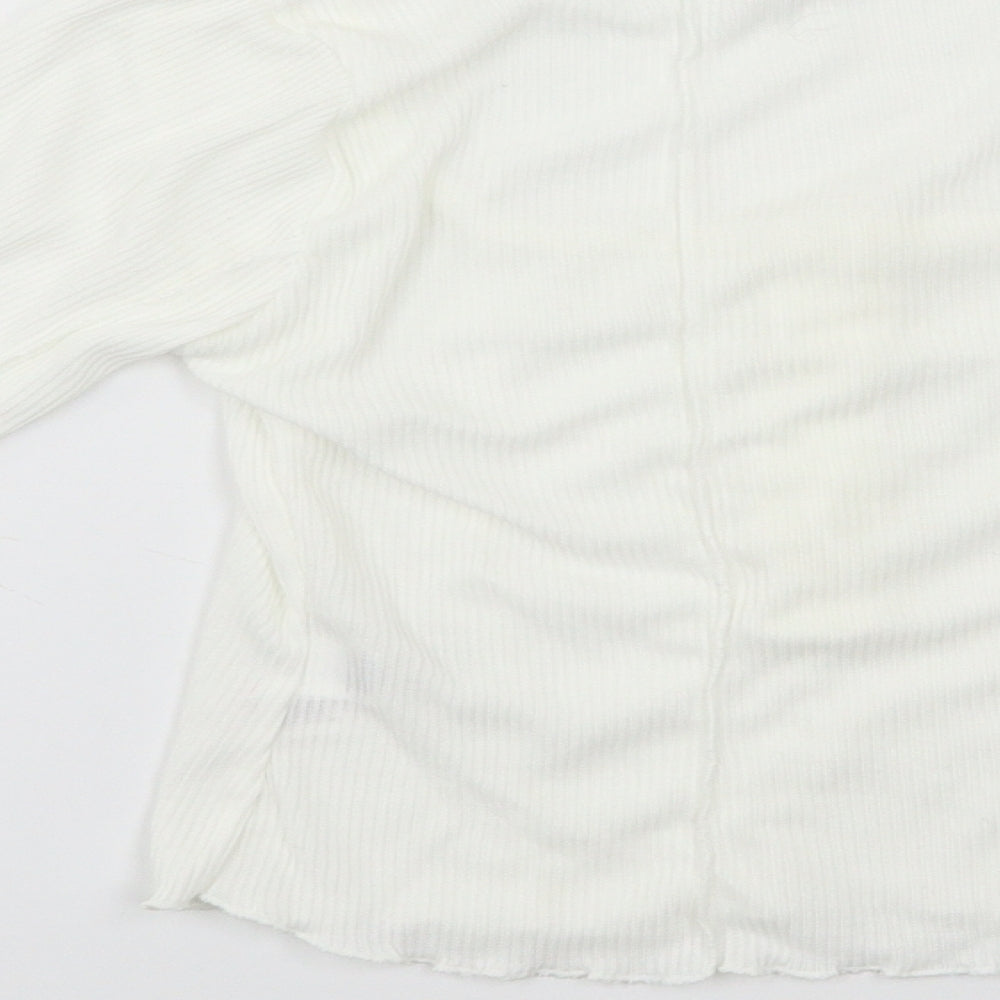 Nasty Gal Womens White   Basic Polo Size 10