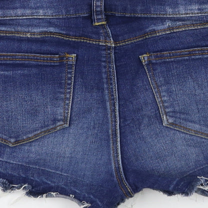 Rewash Womens Blue   Hot Pants Shorts Size 6