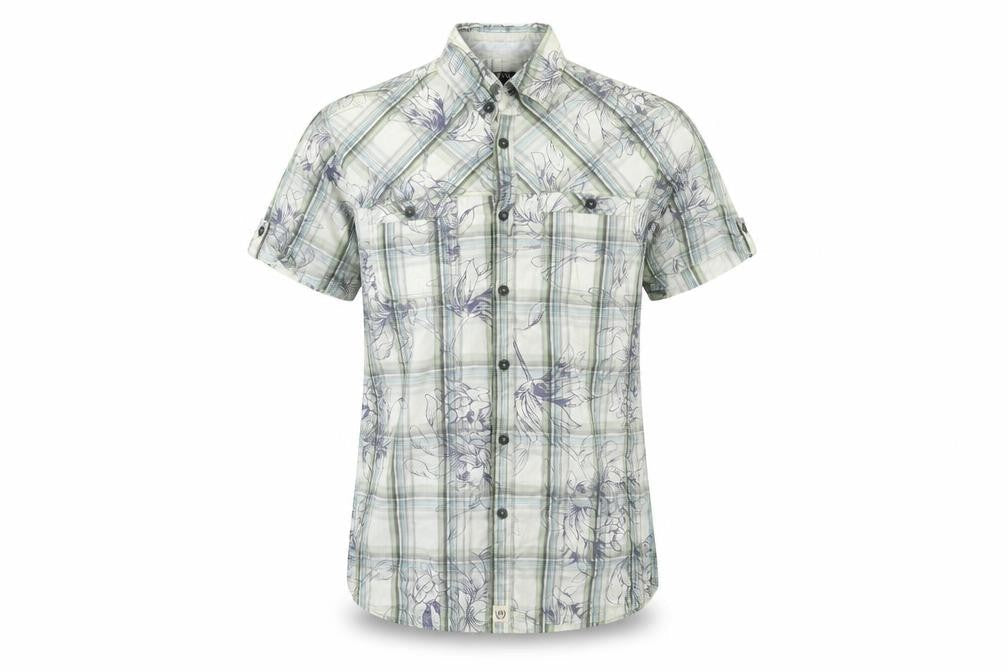Mens UK Size M Buirton Green  Button-Up Short Sleeve Casual Shirt