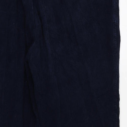 Mens UK Size 46 Cotton Tra Regular Fit  Black Trousers