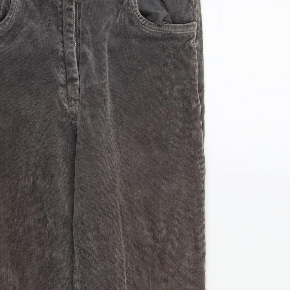 Womens UK Size 10 M&Co Regular Fit  Grey Trousers