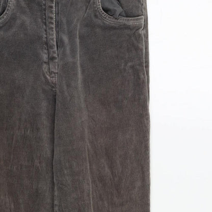 Womens UK Size 10 M&Co Regular Fit  Grey Trousers
