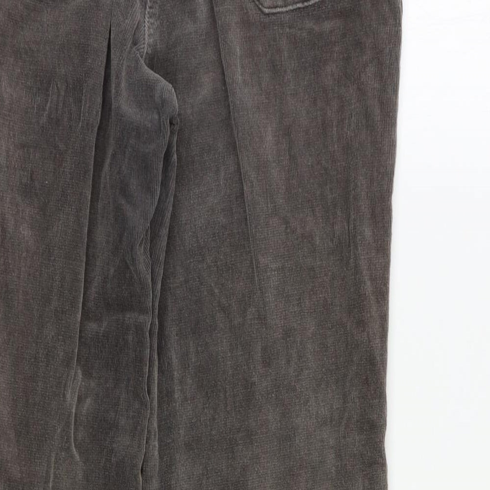 Womens UK Size 10 M&Co Regular Fit  Grey Trousers