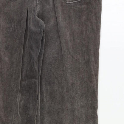 Womens UK Size 10 M&Co Regular Fit  Grey Trousers