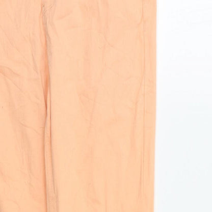 Womens UK Size 12 Love Label Regular Fit Skinny Orange Jeans