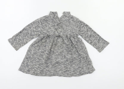 NEXT Baby Grey   Fit & Flare  Size 6-9 Months