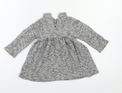 NEXT Baby Grey   Fit & Flare  Size 6-9 Months