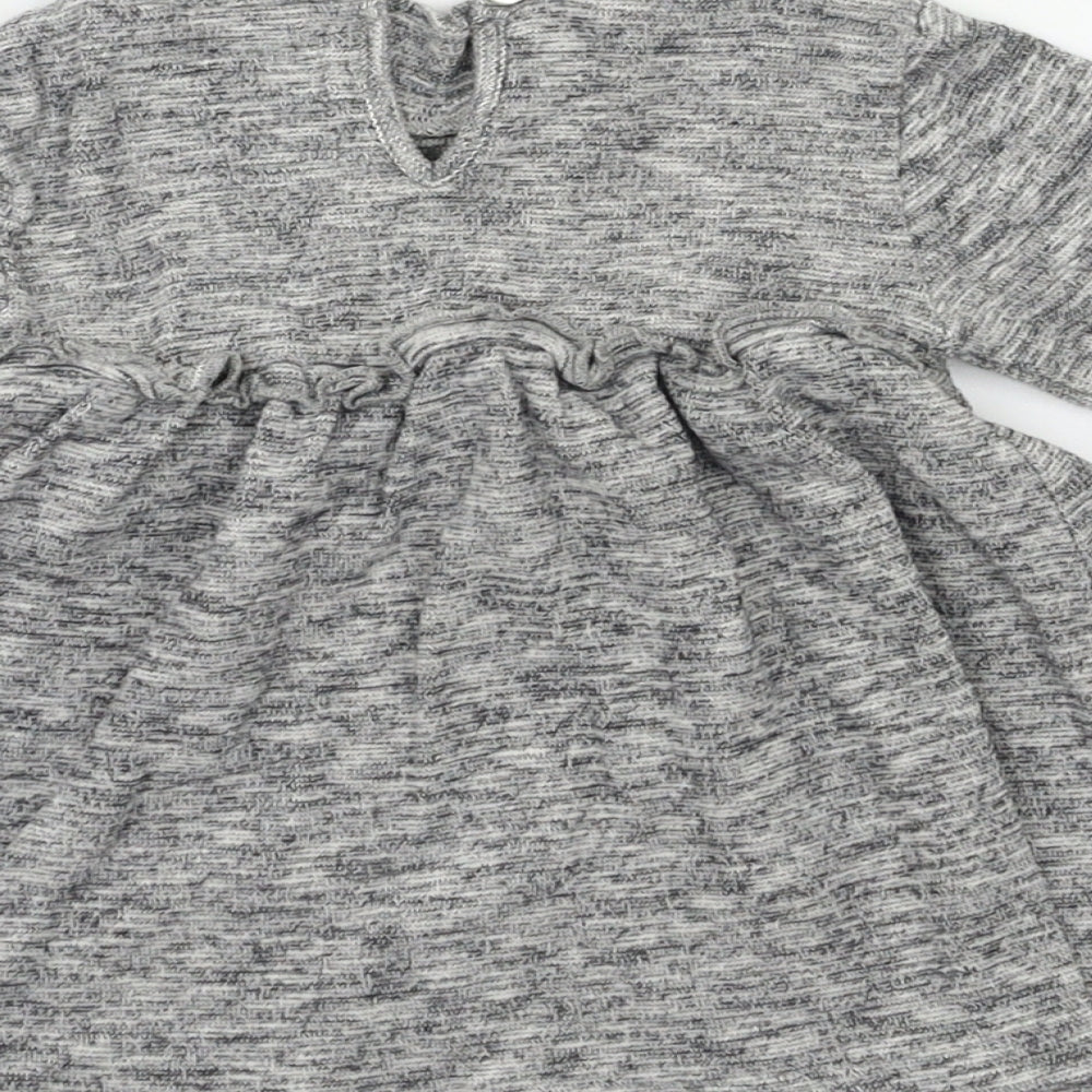 NEXT Baby Grey   Fit & Flare  Size 6-9 Months