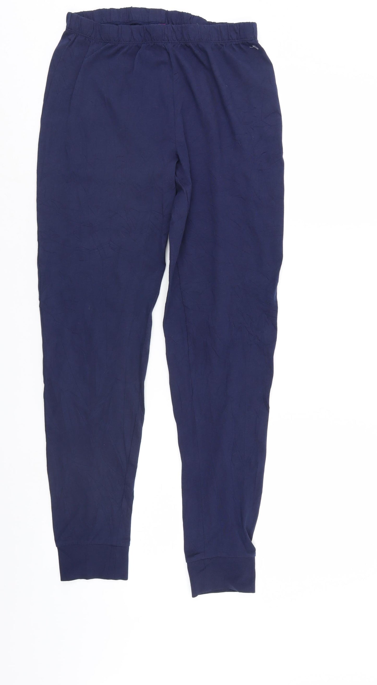 Womens UK Size M Preworn Regular Fit Pedal Pusher Blue Trousers