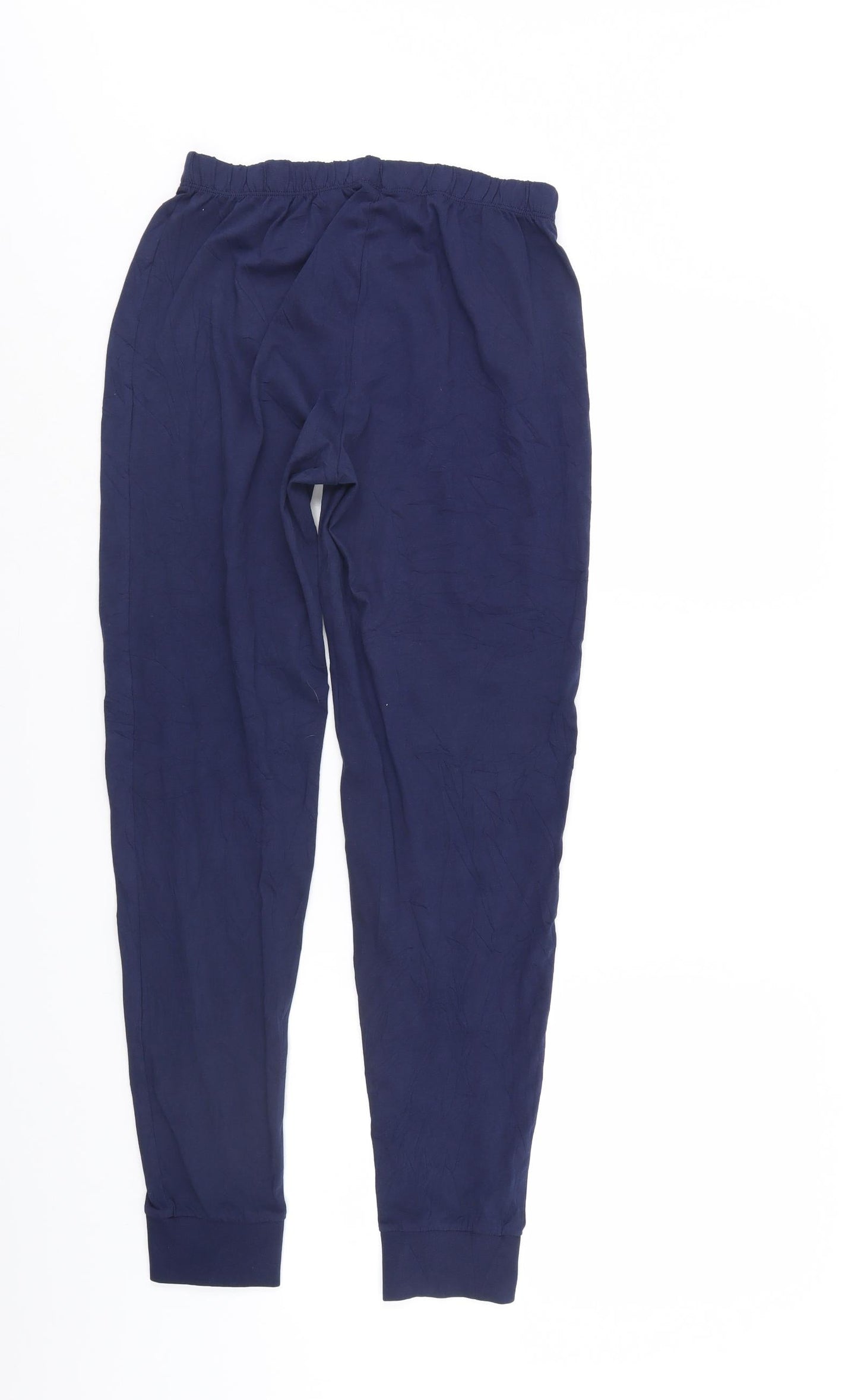 Womens UK Size M Preworn Regular Fit Pedal Pusher Blue Trousers