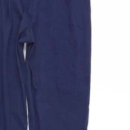 Womens UK Size M Preworn Regular Fit Pedal Pusher Blue Trousers