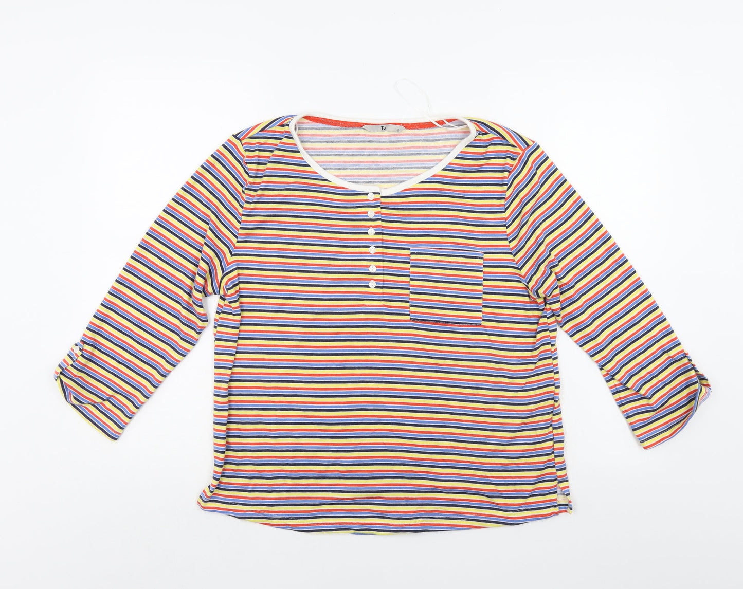 TU Womens Multicoloured Striped  Pullover Jumper Size S