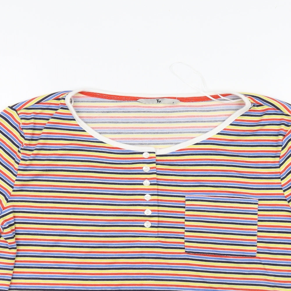TU Womens Multicoloured Striped  Pullover Jumper Size S
