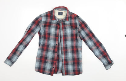 Mens UK Size M Blend Multicoloured  Button-Up Long Sleeve Casual Shirt
