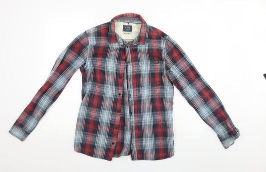 Mens UK Size M Blend Multicoloured  Button-Up Long Sleeve Casual Shirt