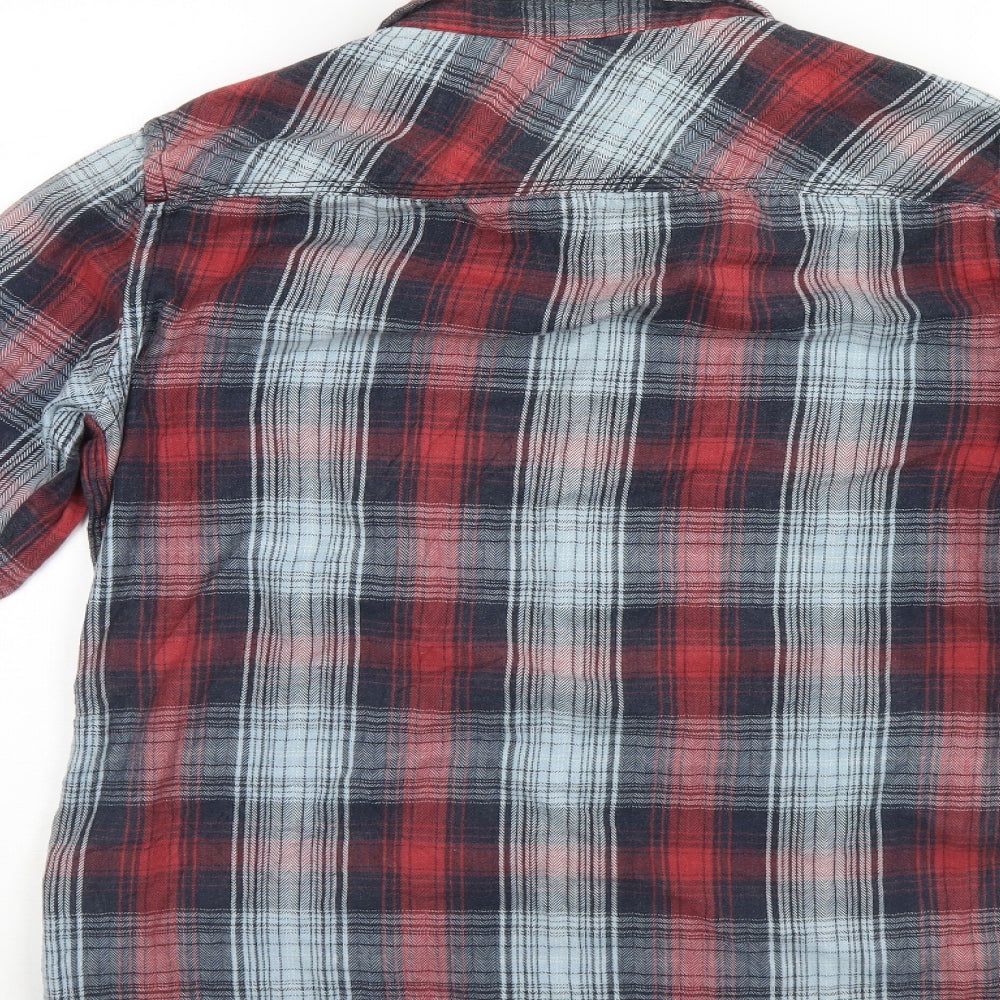 Mens UK Size M Blend Multicoloured  Button-Up Long Sleeve Casual Shirt