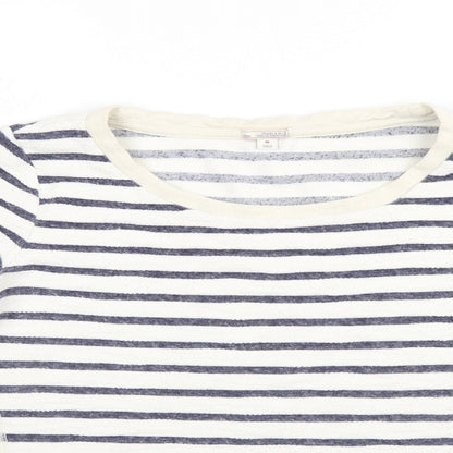 Gap Womens Blue Striped  Pullover Jumper Size M